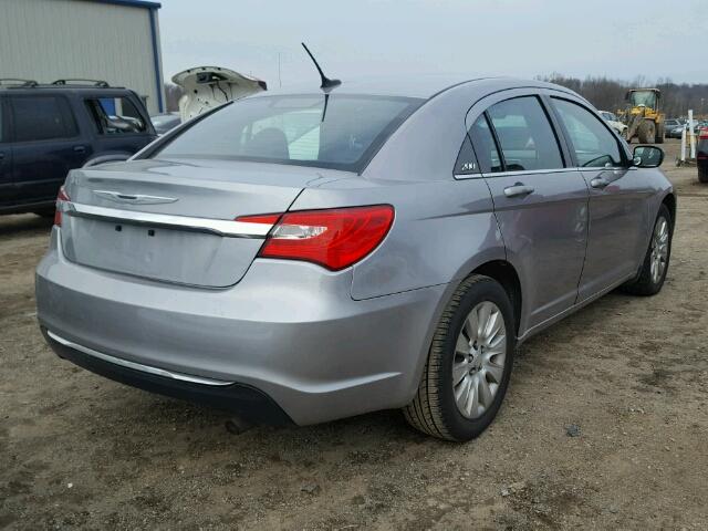 1C3CCBAB3EN103797 - 2014 CHRYSLER 200 LX GRAY photo 4