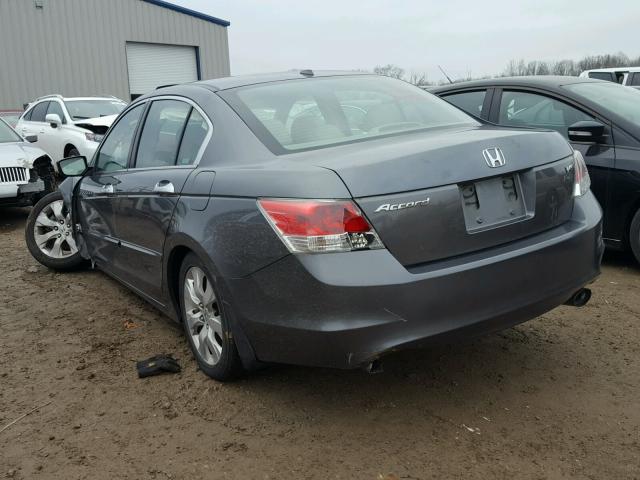 1HGCP36808A045650 - 2008 HONDA ACCORD EXL CHARCOAL photo 3