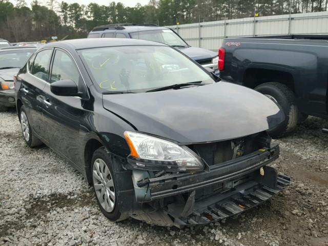 3N1AB7AP0EL666615 - 2014 NISSAN SENTRA S BLACK photo 1