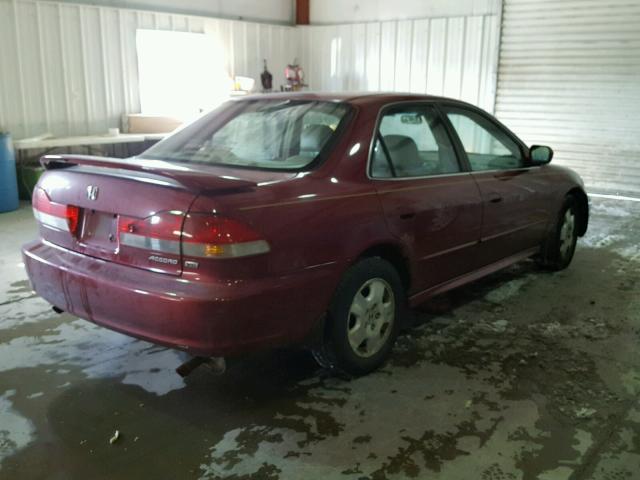 1HGCG16582A002434 - 2002 HONDA ACCORD EX BURGUNDY photo 4