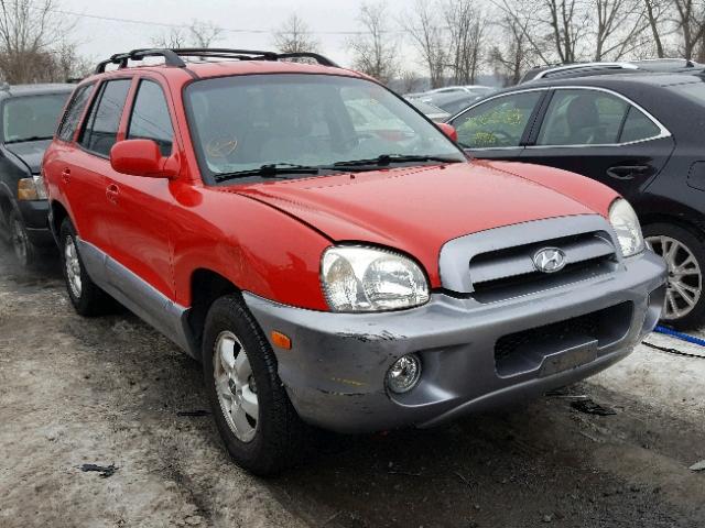 KM8SC13D25U926805 - 2005 HYUNDAI SANTA FE G RED photo 1