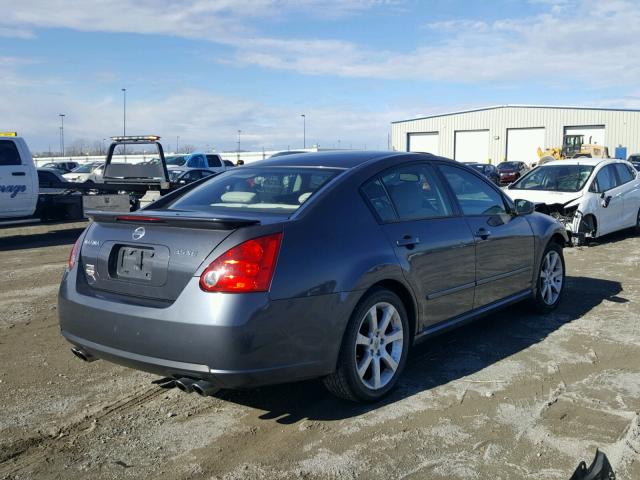 1N4BA41E78C813178 - 2008 NISSAN MAXIMA SE GRAY photo 4