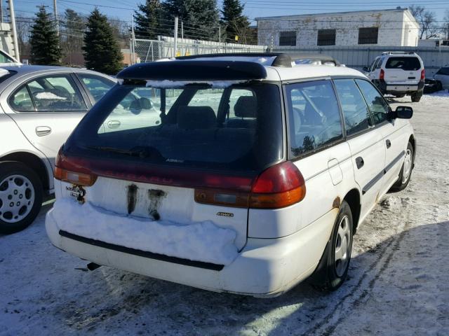 4S3BK4354W7321640 - 1998 SUBARU LEGACY L WHITE photo 4