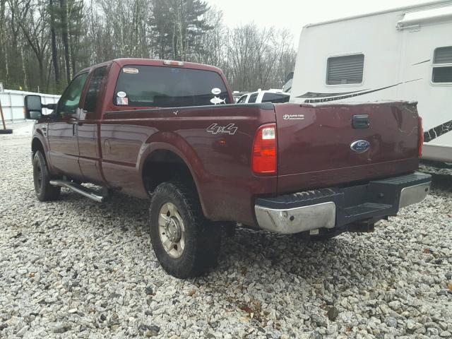 1FTWX3BR9AEA09111 - 2010 FORD F350 SUPER MAROON photo 3