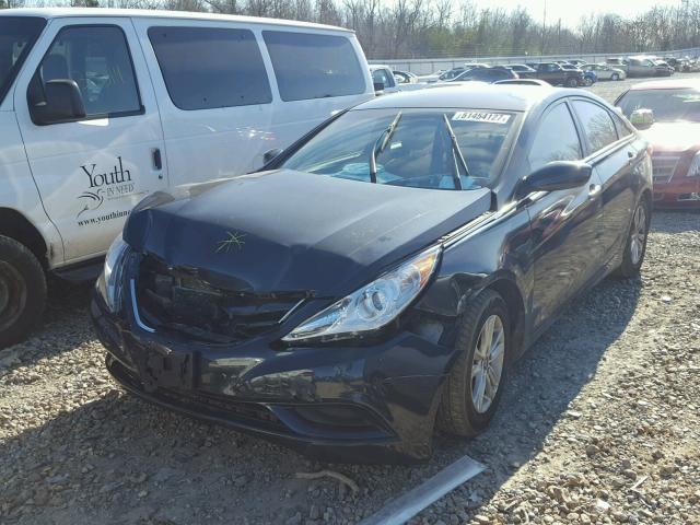 5NPEB4AC4DH770646 - 2013 HYUNDAI SONATA GLS BLACK photo 2