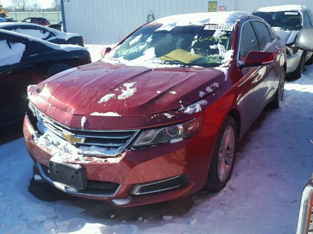 1G1115SLXFU102020 - 2015 CHEVROLET IMPALA LT BURGUNDY photo 2