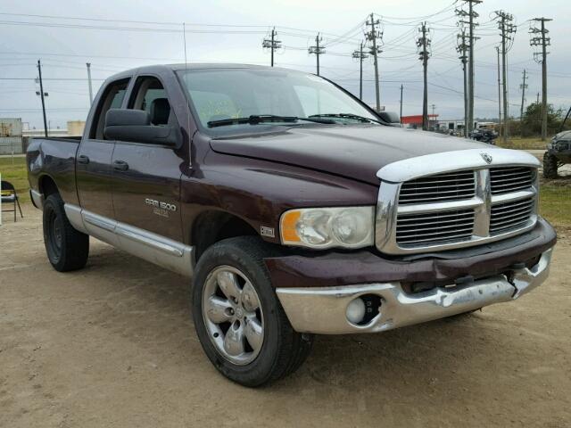 1D3HU18D34J229641 - 2004 DODGE RAM 1500 S MAROON photo 1