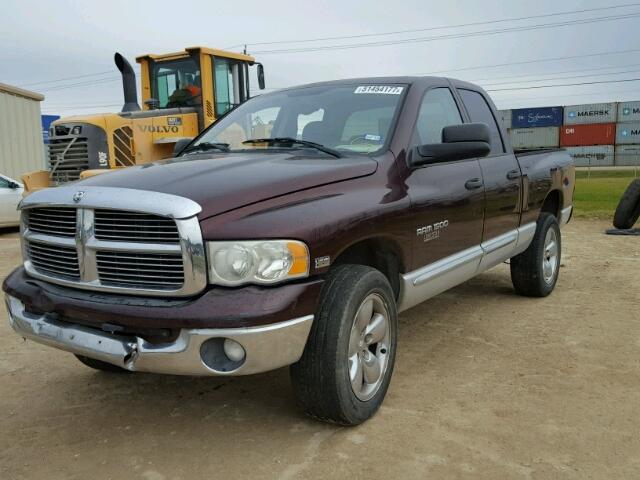 1D3HU18D34J229641 - 2004 DODGE RAM 1500 S MAROON photo 2