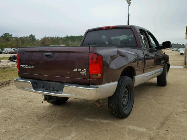 1D3HU18D34J229641 - 2004 DODGE RAM 1500 S MAROON photo 4