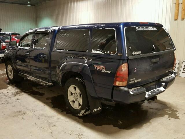 5TEMU52N45Z131869 - 2005 TOYOTA TACOMA DOU BLUE photo 3