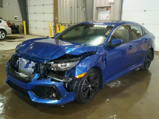 SHHFK7H57JU403603 - 2018 HONDA CIVIC EX ლურჯი ფოტო 2