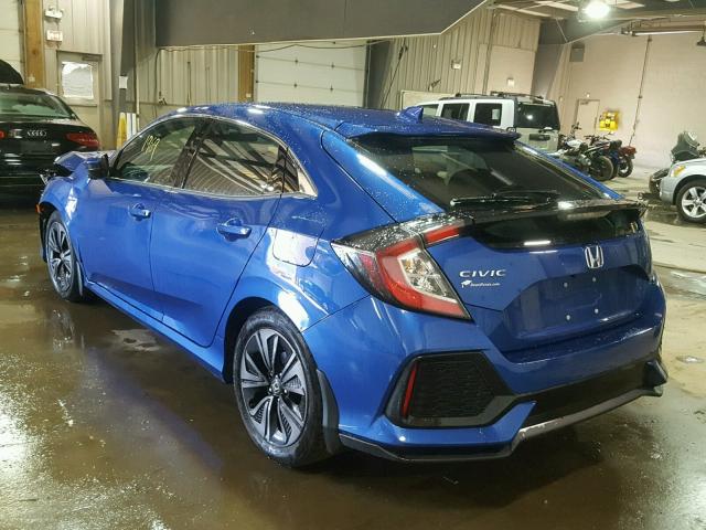 SHHFK7H57JU403603 - 2018 HONDA CIVIC EX ლურჯი ფოტო 3