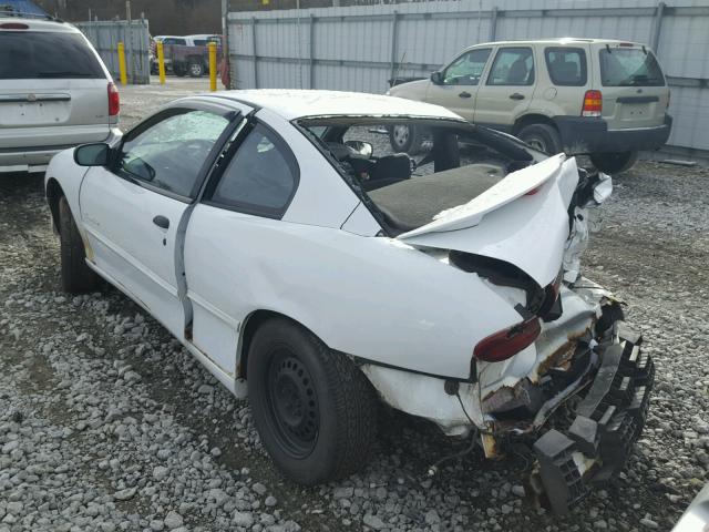 1G2JB1246W7602782 - 1998 PONTIAC SUNFIRE SE WHITE photo 3