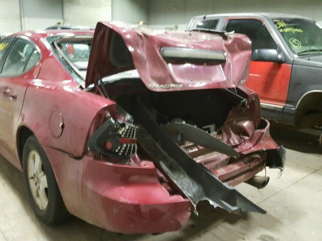 2G2WS522451147454 - 2005 PONTIAC GRAND PRIX RED photo 10