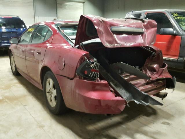 2G2WS522451147454 - 2005 PONTIAC GRAND PRIX RED photo 3