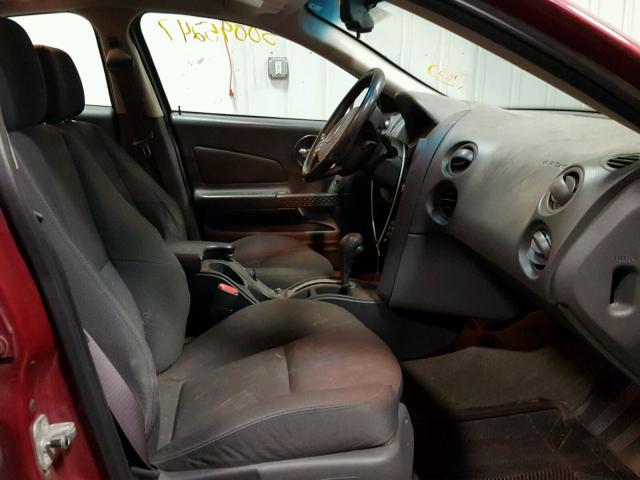 2G2WS522451147454 - 2005 PONTIAC GRAND PRIX RED photo 5