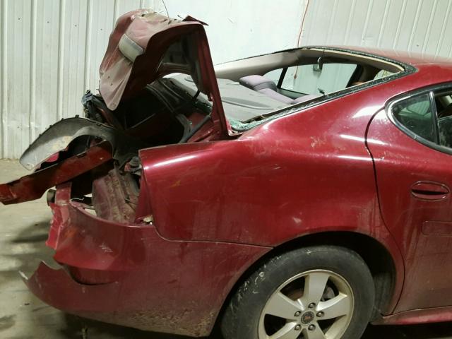 2G2WS522451147454 - 2005 PONTIAC GRAND PRIX RED photo 9