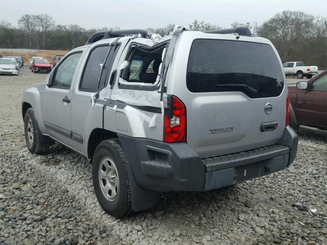 5N1AN08U78C511935 - 2008 NISSAN XTERRA OFF SILVER photo 3