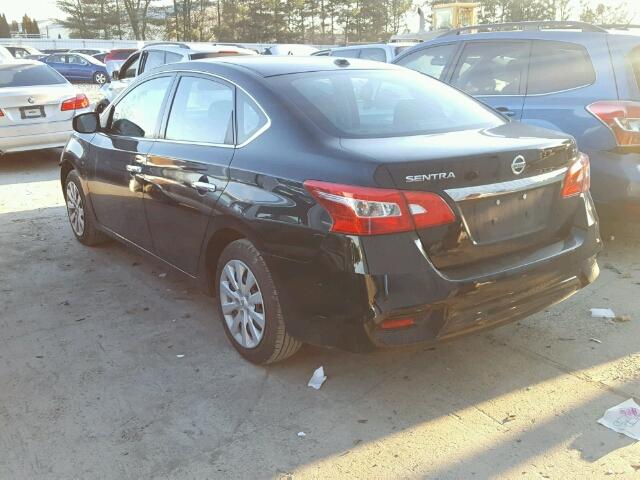 3N1AB7AP9HY289421 - 2017 NISSAN SENTRA S BLACK photo 3