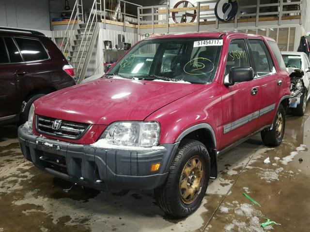 JHLRD1840WC068947 - 1998 HONDA CR-V LX BURGUNDY photo 2