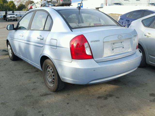 KMHCN4AC8BU615661 - 2011 HYUNDAI ACCENT GLS BLUE photo 3