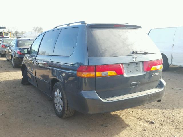 5FNRL18613B137581 - 2003 HONDA ODYSSEY EX GRAY photo 3