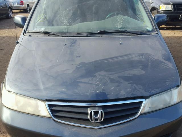 5FNRL18613B137581 - 2003 HONDA ODYSSEY EX GRAY photo 7