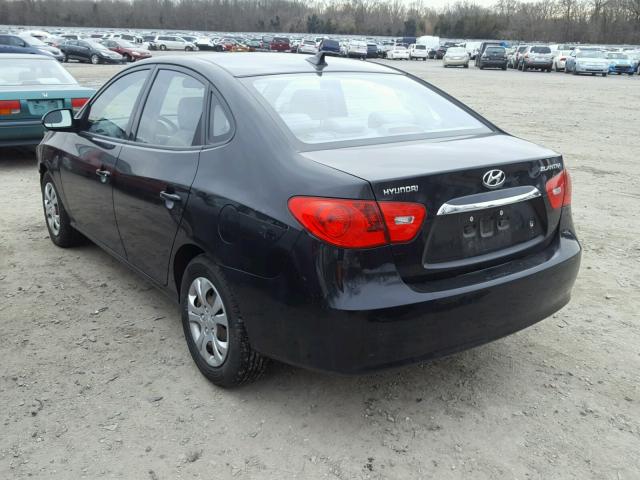 KMHDU4AD9AU183550 - 2010 HYUNDAI ELANTRA BL BLACK photo 3