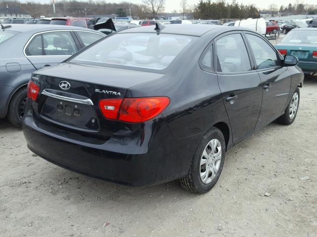 KMHDU4AD9AU183550 - 2010 HYUNDAI ELANTRA BL BLACK photo 4