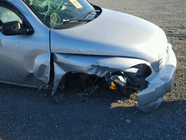 3GNBAADB7AS561661 - 2010 CHEVROLET HHR LS SILVER photo 9