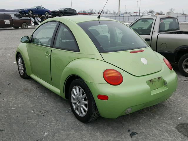 3VWCK31CX4M422486 - 2004 VOLKSWAGEN NEW BEETLE 绿色 照片 3