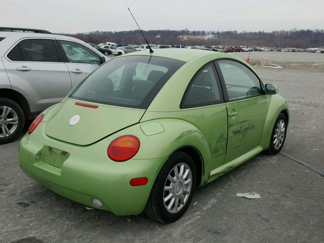 3VWCK31CX4M422486 - 2004 VOLKSWAGEN NEW BEETLE GREEN photo 4