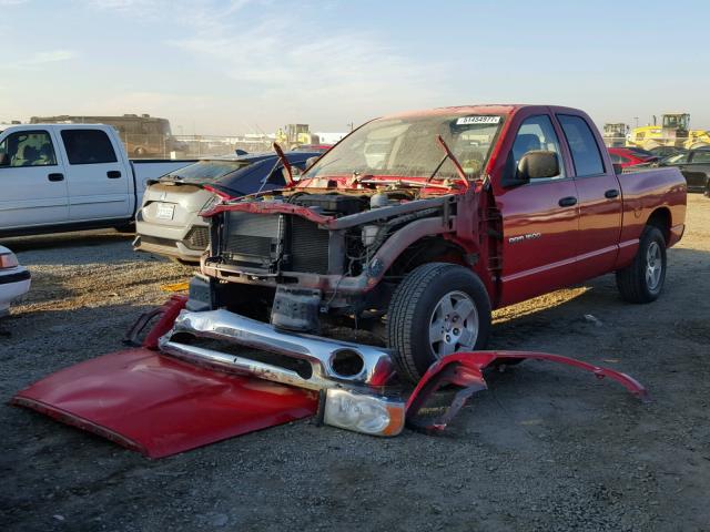 1D7HA18N05J565426 - 2005 DODGE RAM 1500 S RED photo 2