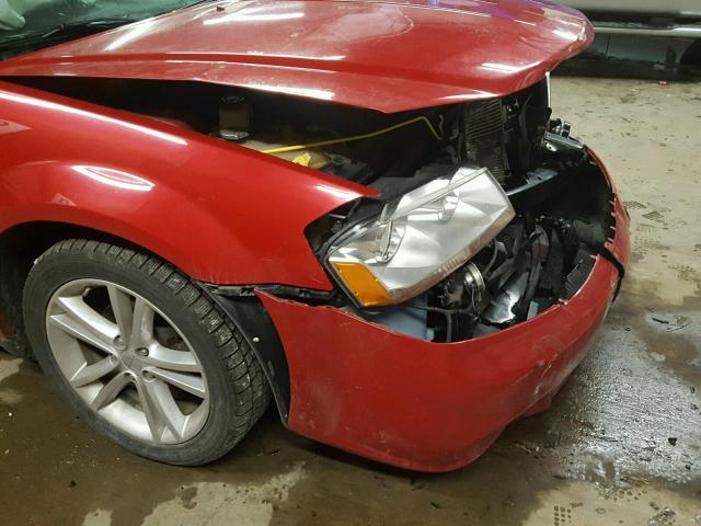 1C3CDZEG9CN251591 - 2012 DODGE AVENGER SX RED photo 9