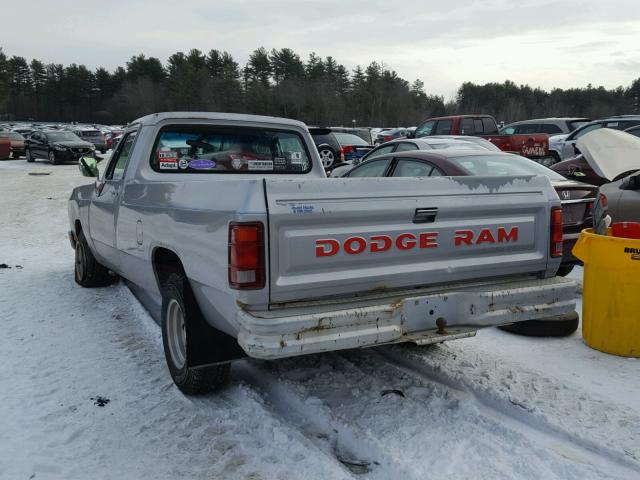 1B7HE16Y7PS167980 - 1993 DODGE D-SERIES D SILVER photo 3