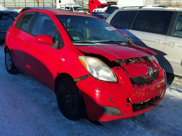 JTDKT4K31A5302335 - 2010 TOYOTA YARIS RED photo 1