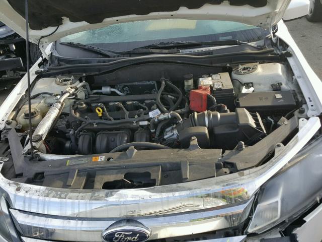 3FAHP0HA6AR145580 - 2010 FORD FUSION WHITE photo 7