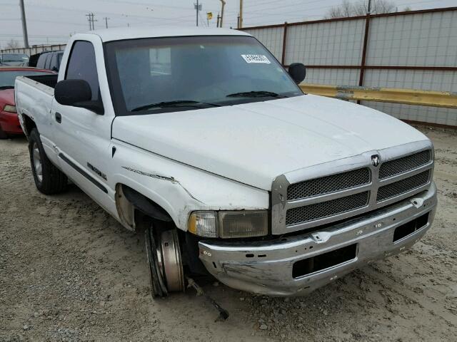 1B7HC16X51S122900 - 2001 DODGE RAM 1500 WHITE photo 1