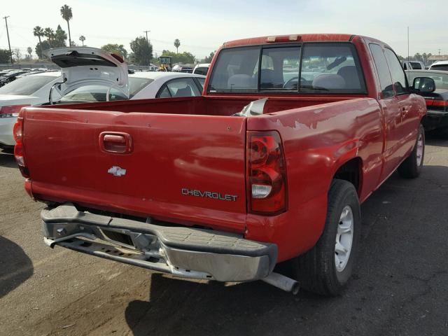 2GCEC19V2X1231658 - 1999 CHEVROLET SILVERADO RED photo 4