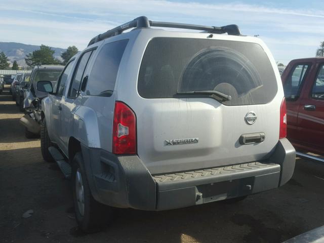 5N1AN08W46C527136 - 2006 NISSAN XTERRA OFF SILVER photo 3