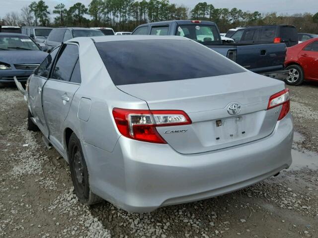 4T4BF1FK1DR299620 - 2013 TOYOTA CAMRY L SILVER photo 3