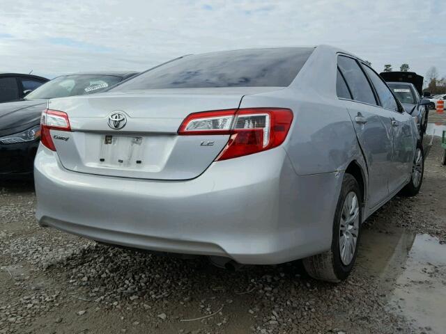 4T4BF1FK1DR299620 - 2013 TOYOTA CAMRY L SILVER photo 4