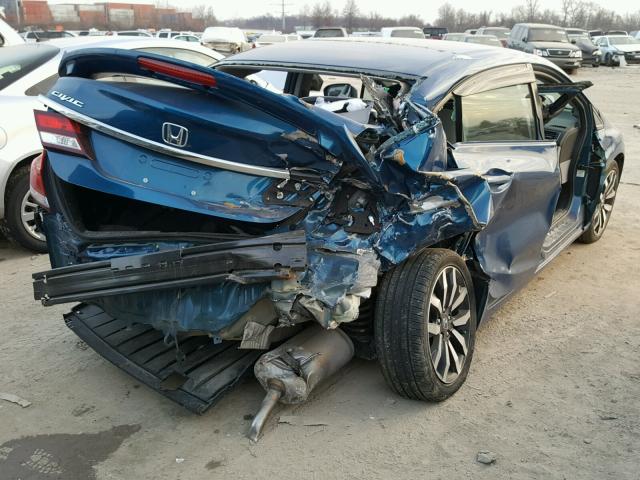 19XFB2F91FE052243 - 2015 HONDA CIVIC EXL 蓝色 照片 4