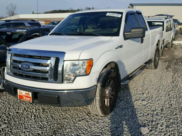 1FTRX12849FB11074 - 2009 FORD F150 SUPER WHITE photo 2