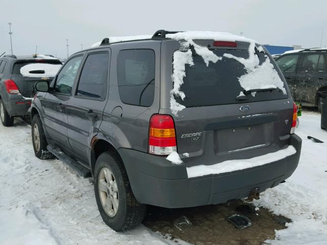 1FMYU93195KE09394 - 2005 FORD ESCAPE XLT GRAY photo 3