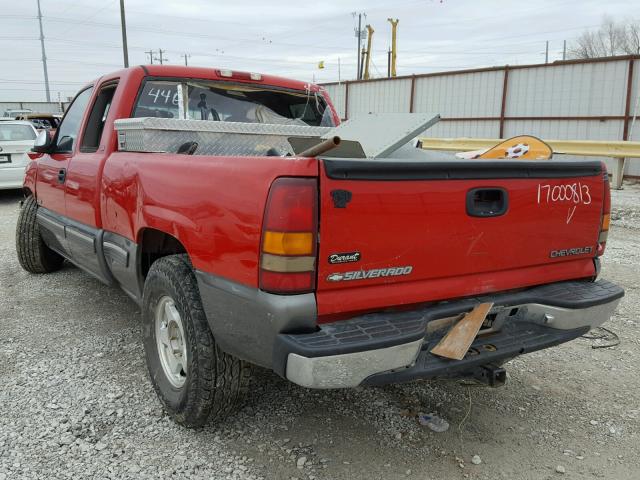 2GCEC19V2Y1140312 - 2000 CHEVROLET SILVERADO RED photo 3