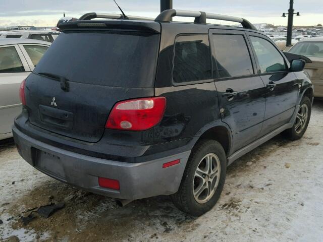 JA4LZ31F45U601171 - 2005 MITSUBISHI OUTLANDER BLACK photo 4