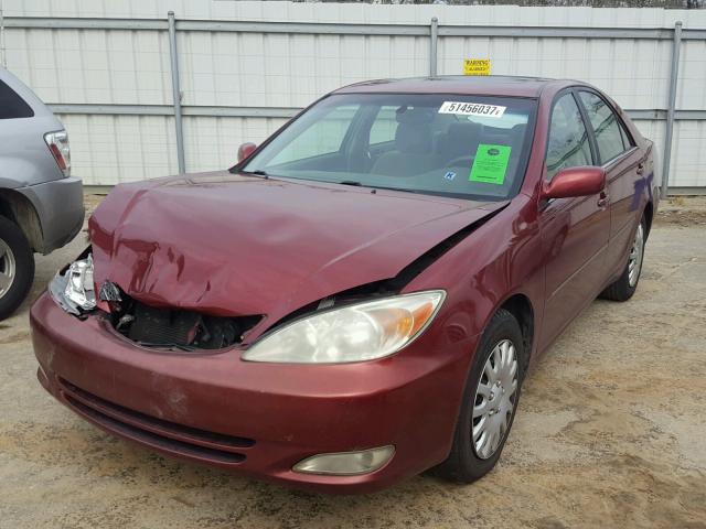 4T1BE32K23U158293 - 2003 TOYOTA CAMRY LE RED photo 2