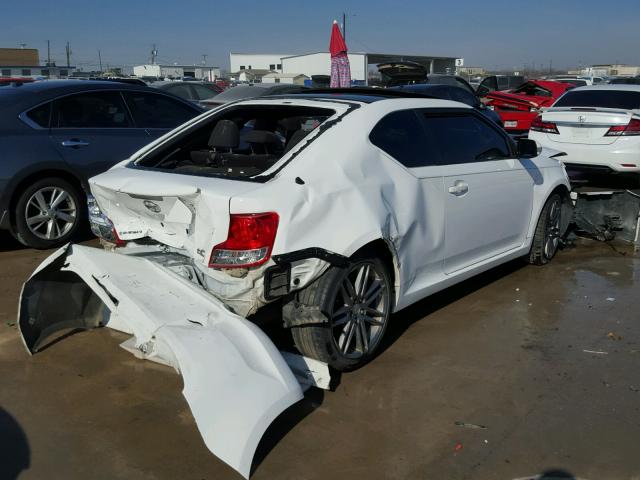 JTKJF5C7XC3037738 - 2012 TOYOTA SCION TC WHITE photo 4