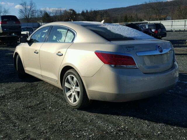 1G4GD5ED1BF203132 - 2011 BUICK LACROSSE C GOLD photo 3